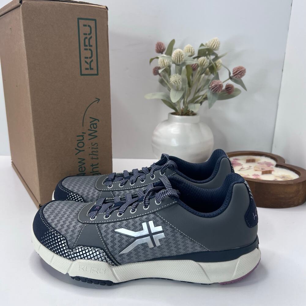 Kuru Quantum Walking Comfort Sneaker Pewter/Night Sky/Lavender Women 9.5M NWB